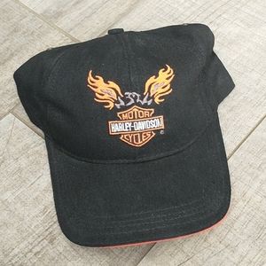 Vintage Black Pacific Harley Davidson Hat